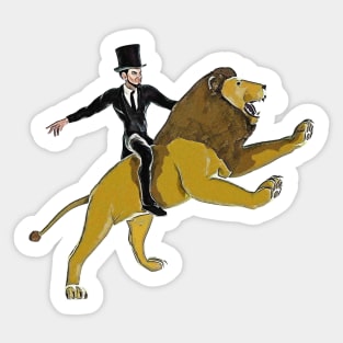 Lincoln X Lion Sticker